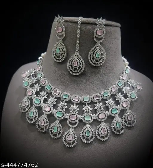 American Diamond Jewellery Set