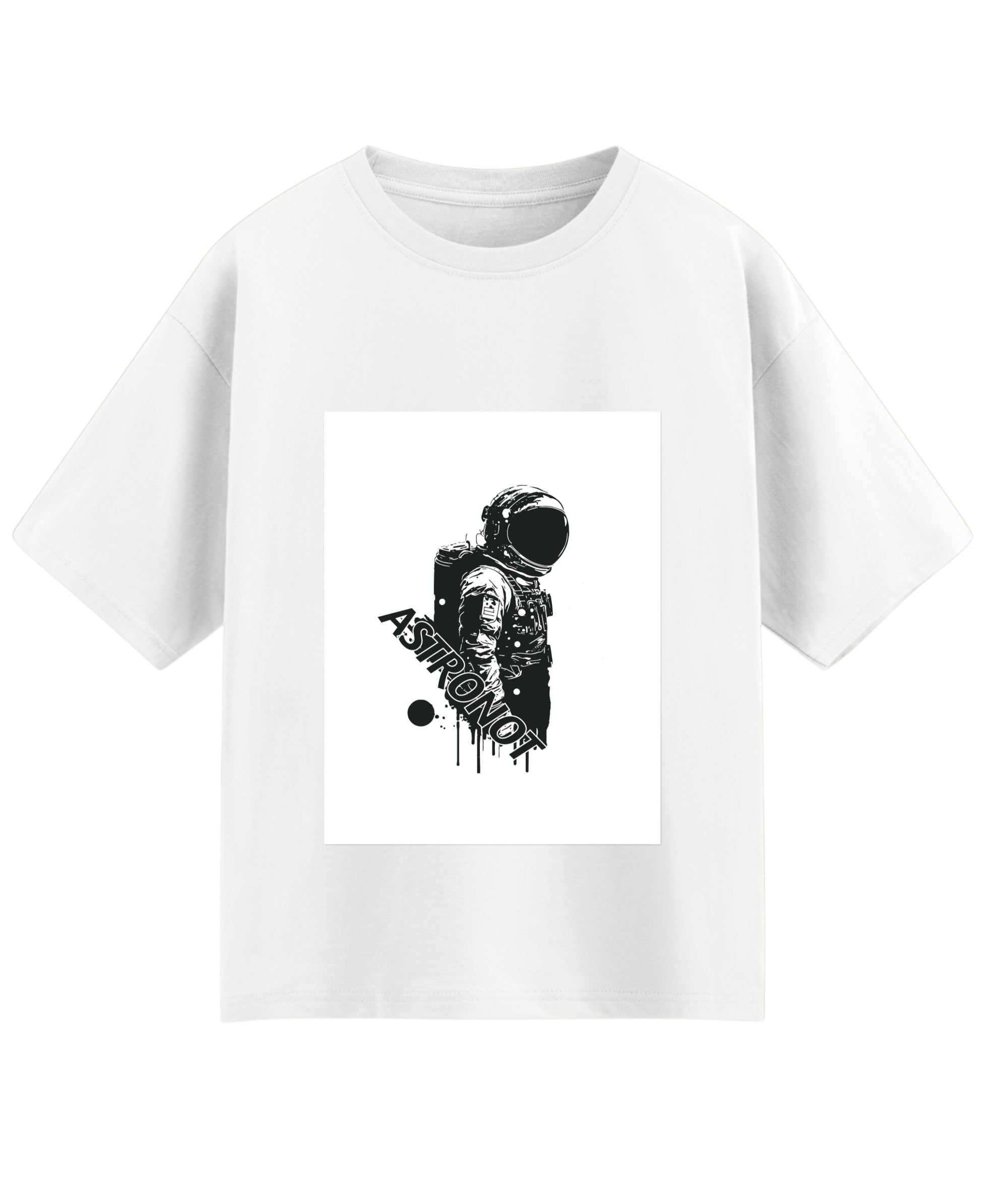 White Oversized T-shirt Front Design