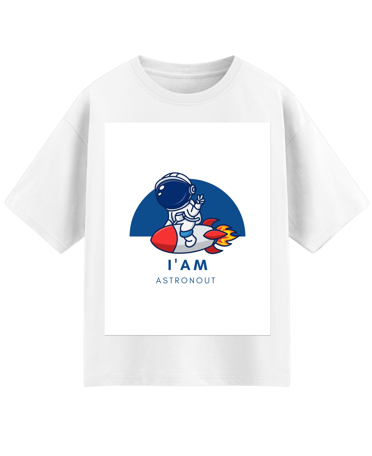 White Oversized T-shirt Front Design