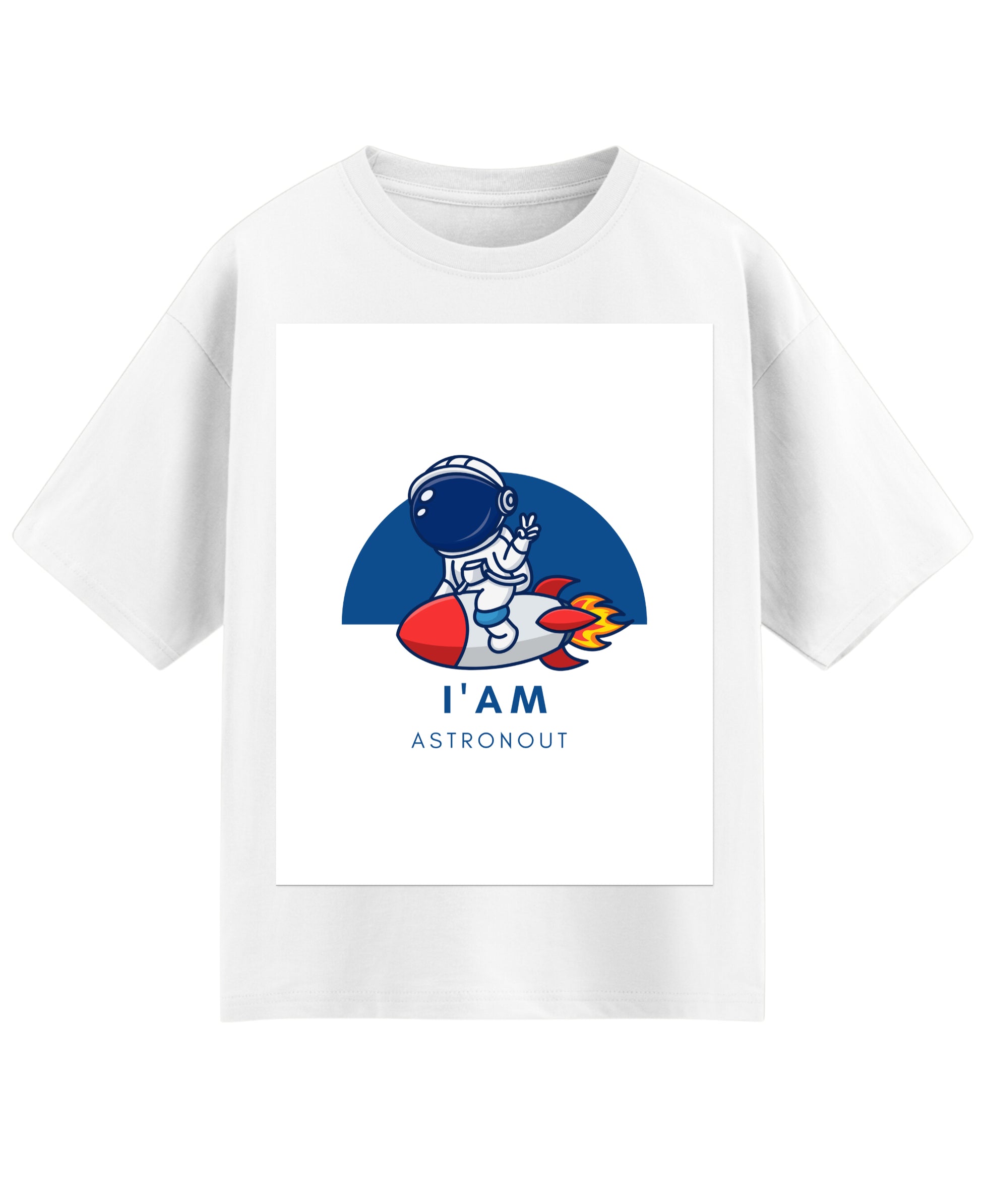 White Oversized T-shirt Front Design