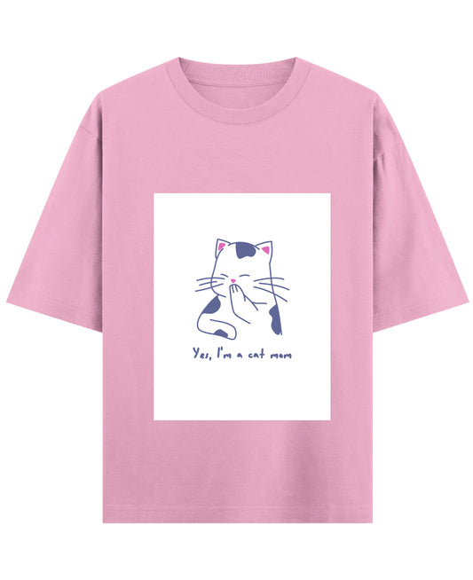 Baby Pink Oversized T-Shirt Front Design