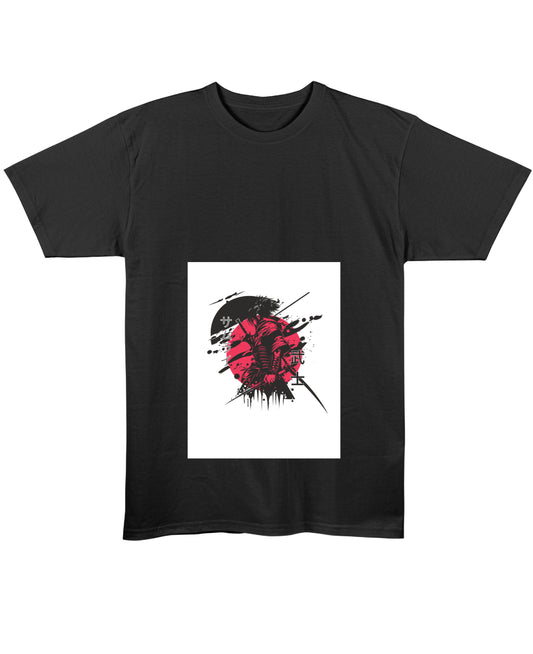 Black Regular Fit T-shirt Front Design