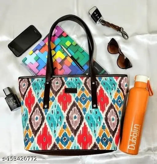 ZIPPERED Cross Body Bags & Sling Bags, Cross Body Bags // Women Multicolor Tote //  Girl's Handbag //  Women's Tote Handbag with Sling | Spacious, Latest and Stylish Hand Purse for Ladies | HandBag ideal for Office, Party & Travel