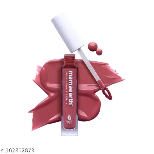 Naturally Matte Lip Serum - Matte Liquid Lipstick with Vitamin C & E For Upto 12 Hour Long Stay - Rosy Nude - 3 ml
