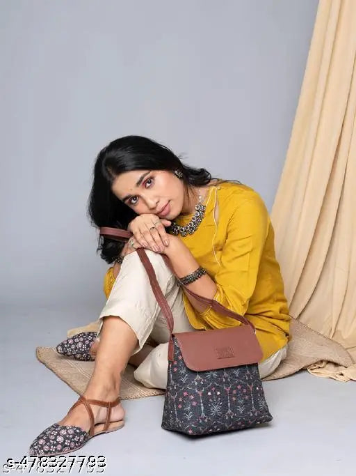 Zouk Taj Guldasta Flap Sling Bag