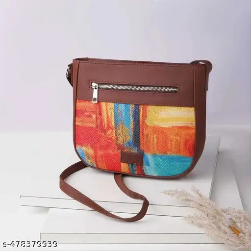 Zouk Abstract Amaze U-Shaped Sling Bag