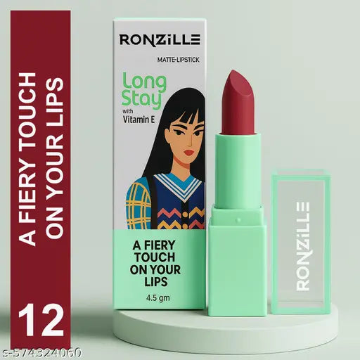 Ronzille Matte Lipstick Long Stay Fortified With Vitamin-E (Packof 3)