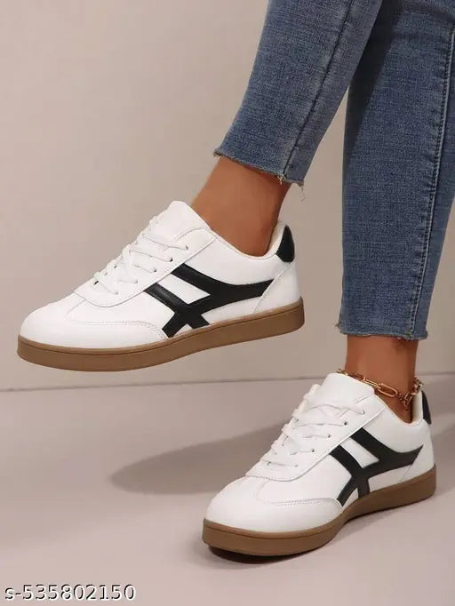 Layasa New Flat Women's Stylish Casual Sports Sneakers | Walking Snekers Shoes | Partywear Sneakers | Running Sneakers For Women's and Girl