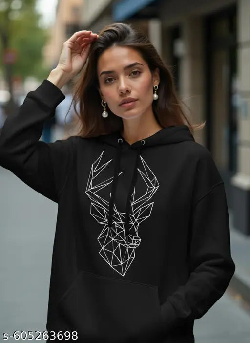 Dagcros Women Printed Sweatshirts Hoodies Lined Fleece Casual Athletic Pullover