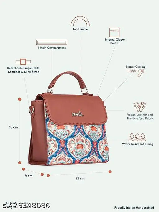 Zouk Kovil Blue OOO Sling Bag