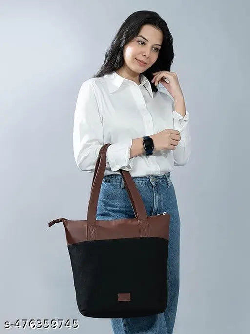 ZOUK Jet Black day to day Tote bag