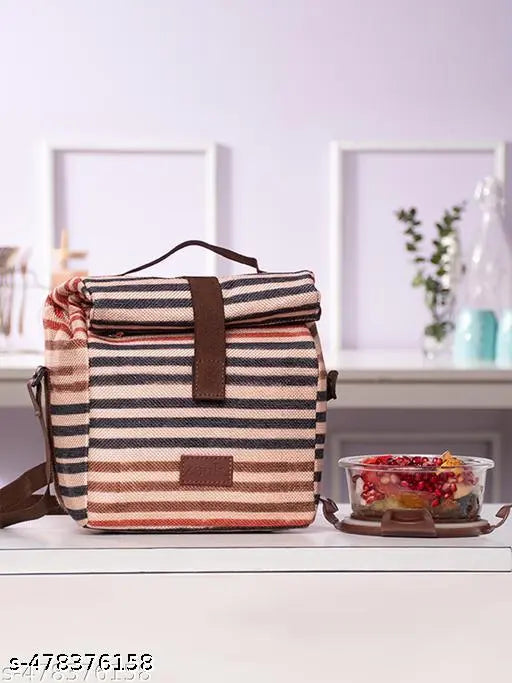 Zouk Qutub Stripes Roll Up Lunch Bag