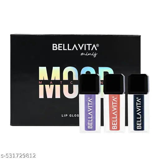 Bella Vita Mini Lip Gloss Set of 3| Color Changing Based on pH | 2ml each