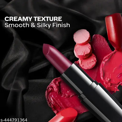 FACES CANADA Festive Pout - Weightless Creme Finish Lipstick Pack of 2 - Amber & Love Nude (4gx2) | Creamy Finish | Silky Smooth Texture | Long Lasting Rich Color | Hydrated Lips