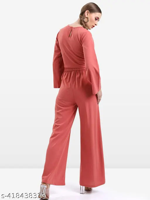 Ketch Women's Round Neck Top & Bottom Sets