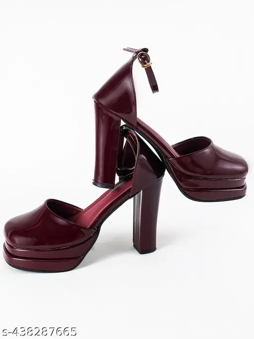 Selfiee Fabulous Attractive Perfect for Every Occasion Block Heel Sandal for Women And Girls