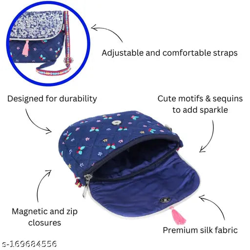 Butterfly Sling Bag Blue