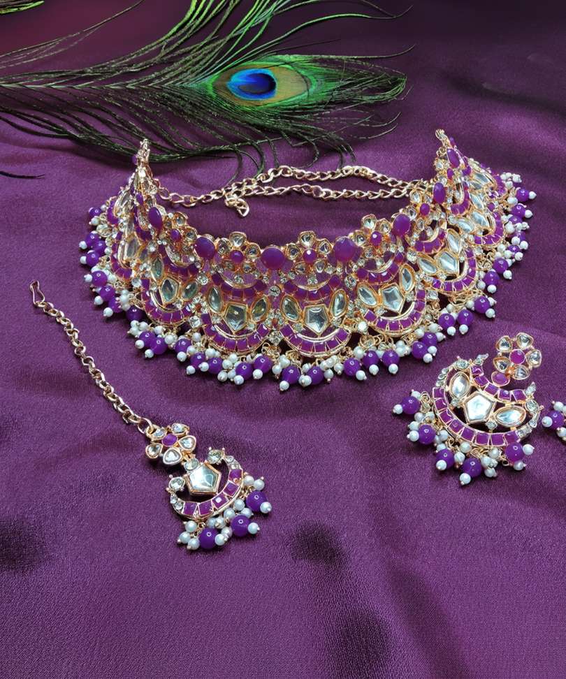 Alloy Gold-plated Multicolor Jewellery Set