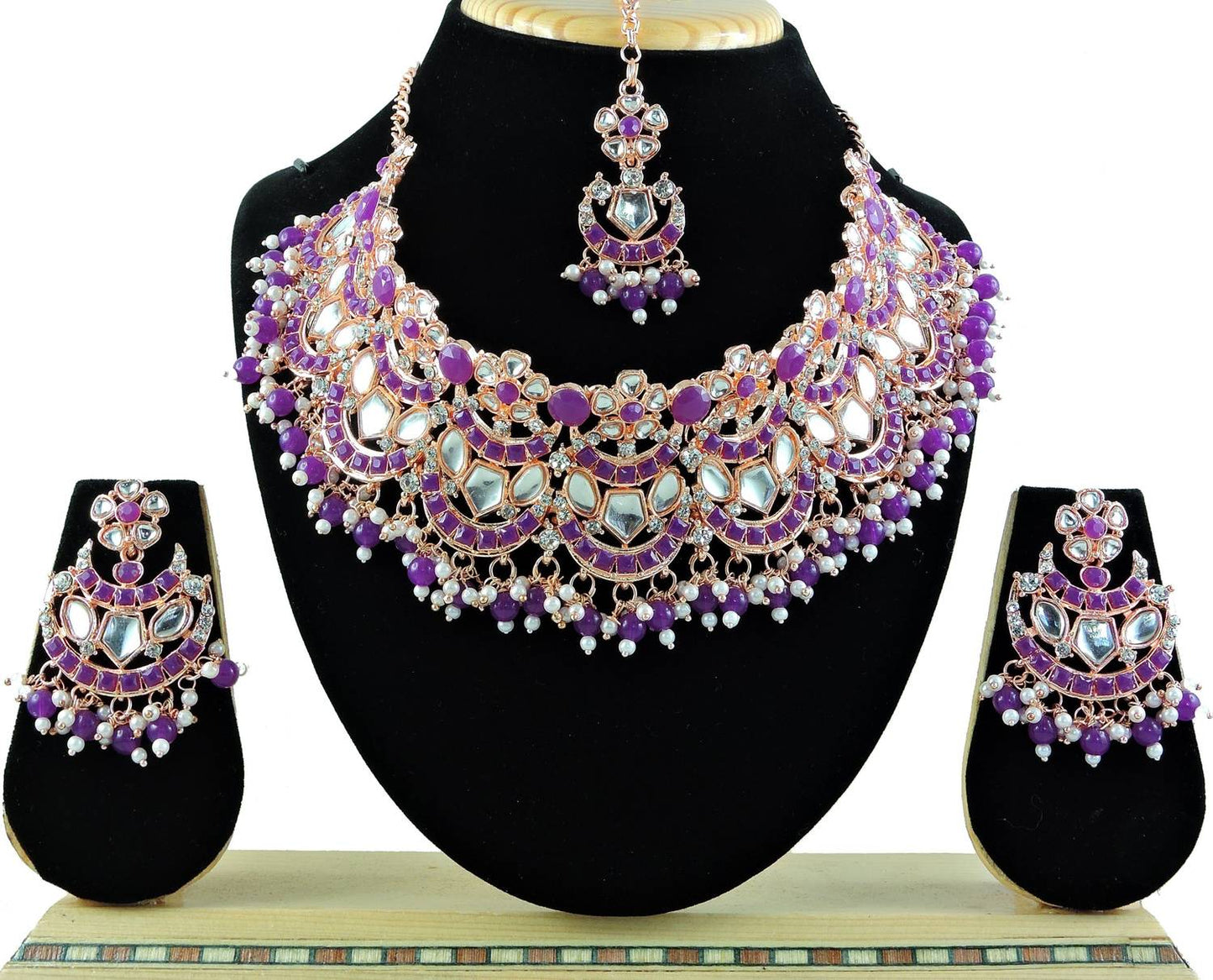 Alloy Gold-plated Multicolor Jewellery Set