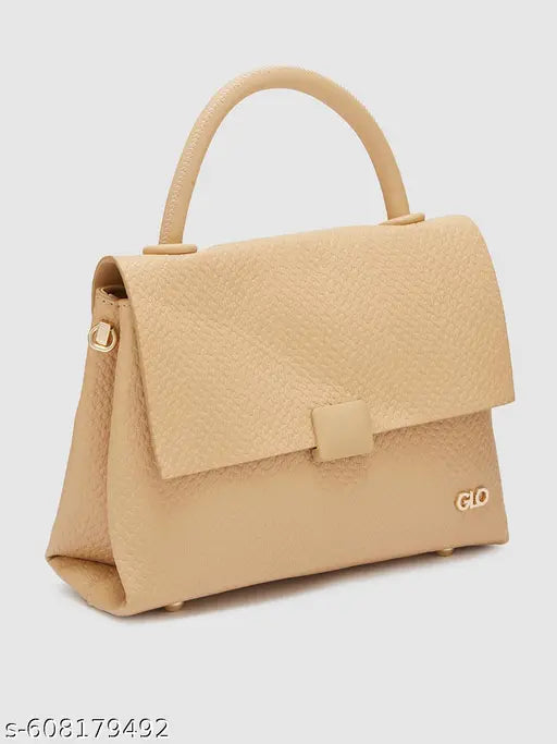 Globus Women Ivory Textured Casual Handheld Bag