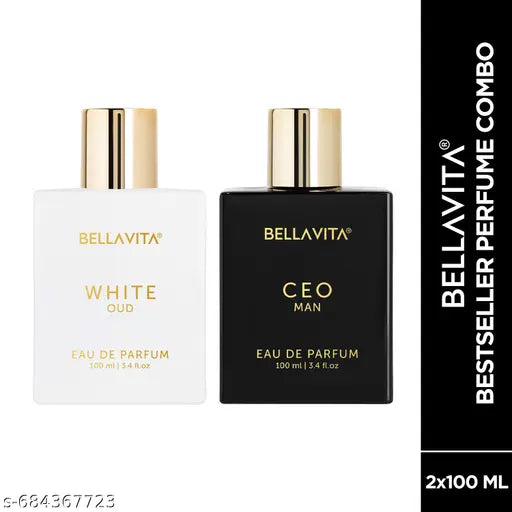 Bella Vita CEO Man and WHITE Oud EDP Unisex Perfume Combo for Men and Women 2x100 ml