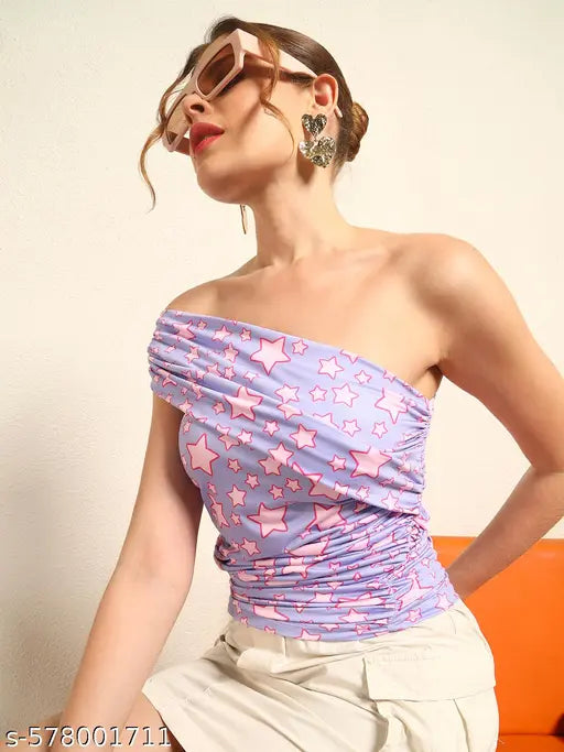 TANDUL Women Enchanting Star-Patterned Top