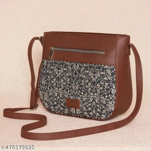 Zouk Lattice Lace U-Shaped Sling Bag