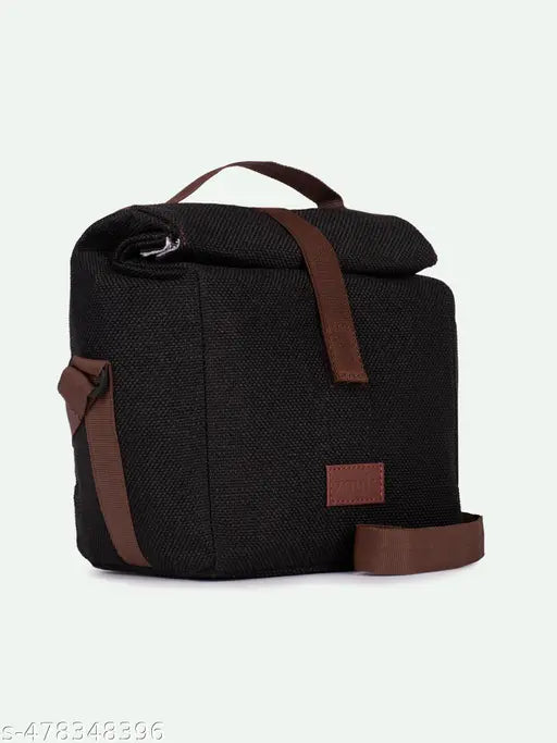 Zouk Jet Black Roll Up Lunch Bag