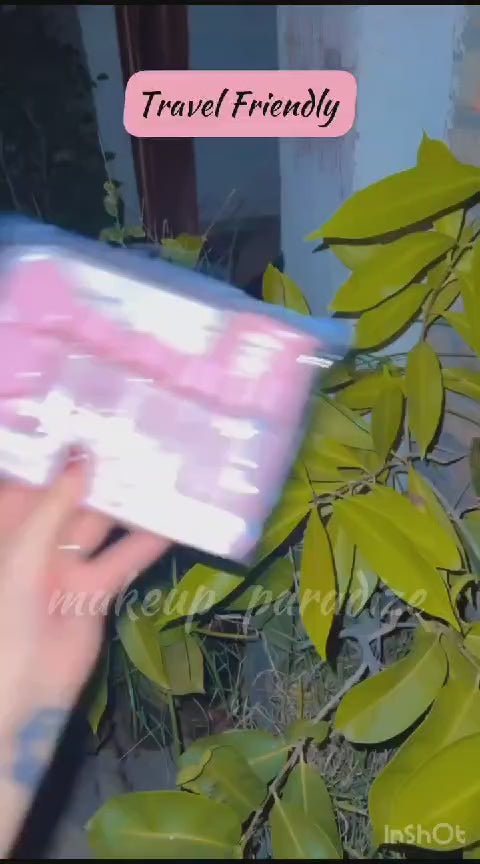 Portable Travel Cosmetics Bottles Plastic Pressing Spray Bottle for Makeup (Pack of 7)