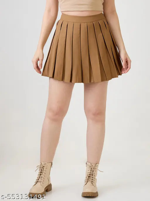 Globus Women THigh-Rise Pleated Mini KoreTennis Skirt