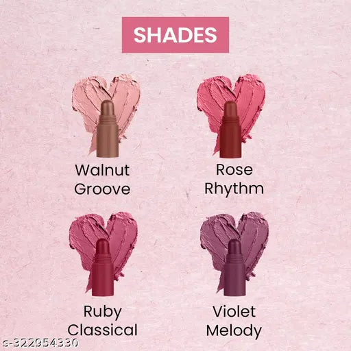 TNW- The Natural Wash Lipstack- 02. Jukebox | With Jojoba oil, Vitamin E & Shea butter | Ultra Pigmented | Transferproof | 6.4g