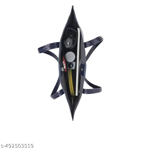 Fastrack Navy Blue Party Tote Bag for Women