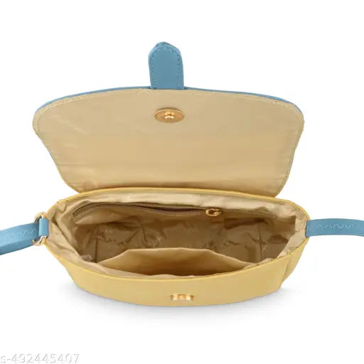 Fastrack Blue -Blocked Sling Bag for Women