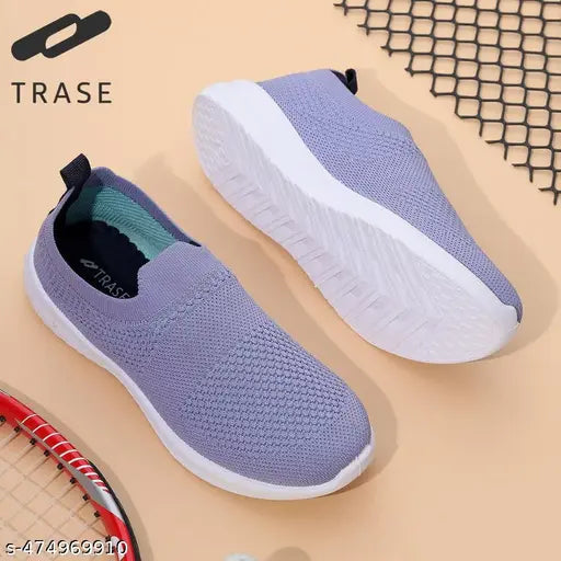 TRASE Sports Running Walking Shoes for Women, Lightweight & Comfortable (42131, LAVENDER)