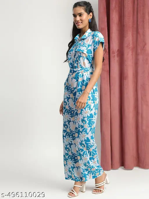 Women's Stylish Polycotton floral printed Jumpsuit
