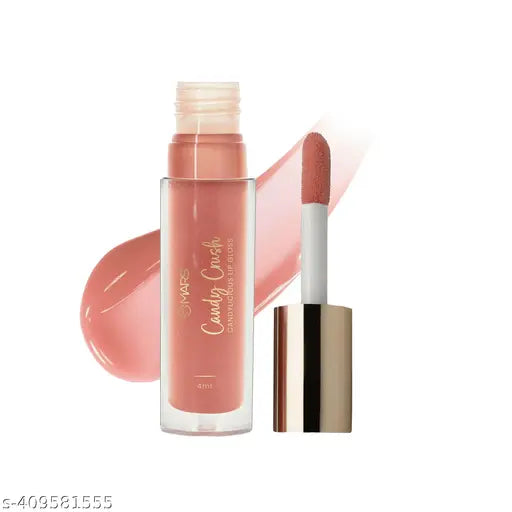 MARS Candylicious Colored Lip Gloss for Women | Hydrating & High Shine | Lightweight Weight & Comfortable | Non-Sticky | Enriched with Vitamin-E (4.0ml) ( 01-CANDY CRUSH )