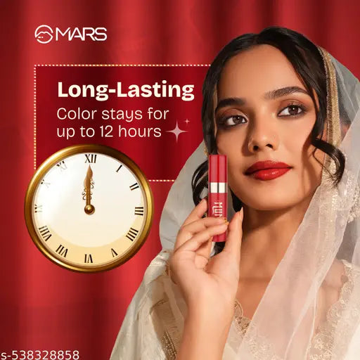MARS Cinemagic Transfer-Proof Lip Gloss (2.4g) (06-LAILA) | Intense High-Shine Color | Upto 12 hr Long-Lasting | Smudge-Proof | Lightweight | Comfortable | Doe-Foot Easy Applicator