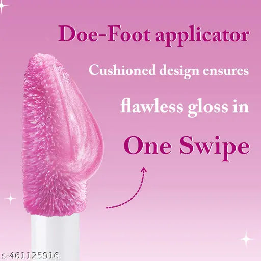 Glam21 Gloss Pout Shimmer Lip Gloss | High Shine |Glossy Finish |Soft & Hydrating Lips | Non-sticky texture | Lightweight | Glass-like shine |Crimson Kiss| 7gm