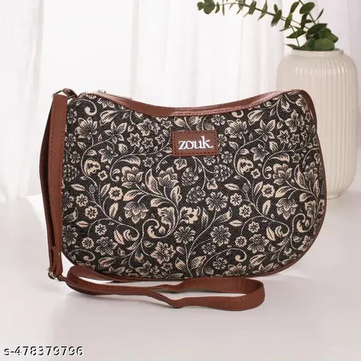 Zouk FloMotif Structured Shoulder Bag