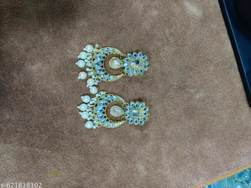 Cream white combination bridal jewelery set &party wear necklace set for woman