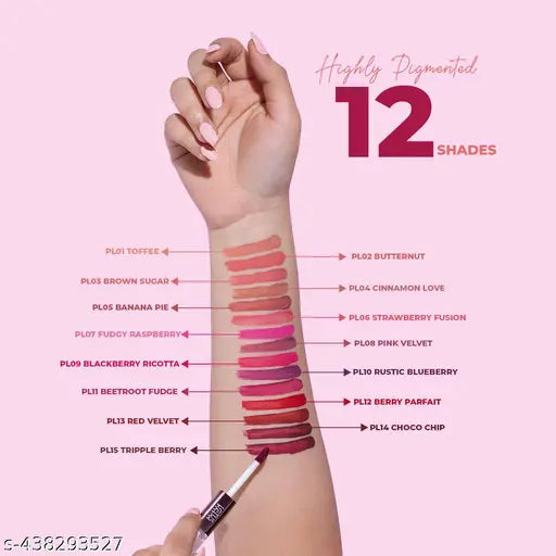 Lotus Make-Up Proedit Prep And Swipe Lip Color | With Lip Primer | Longlasting| Smudgeproof|PL08 - Pink Velvet|6g