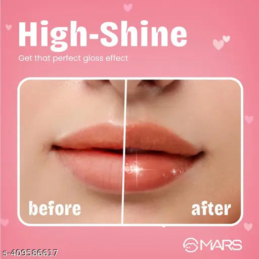 MARS Candylicious Colored Lip Gloss for Women | Hydrating & High Shine | Lightweight Weight & Comfortable | Non-Sticky | Enriched with Vitamin-E (4.0ml) ( 08-CHERRY COLA )