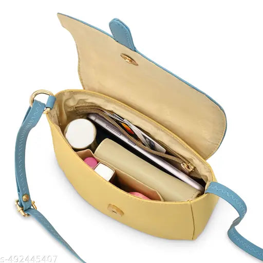 Fastrack Blue -Blocked Sling Bag for Women