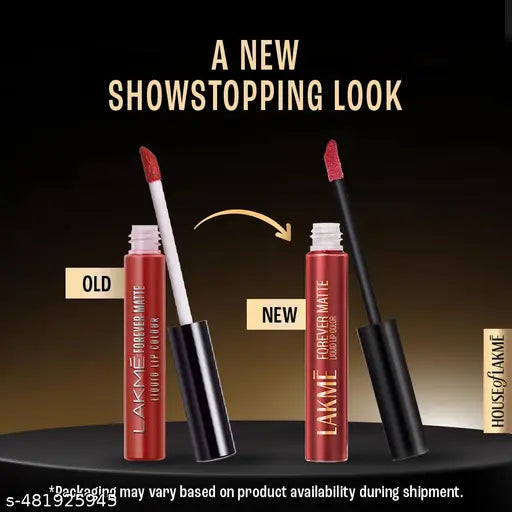 Lakme Forever Matte Liquid Lip, 16hr Lipstick, Lightweight & transferproof - Red Sangria, 5.6ml