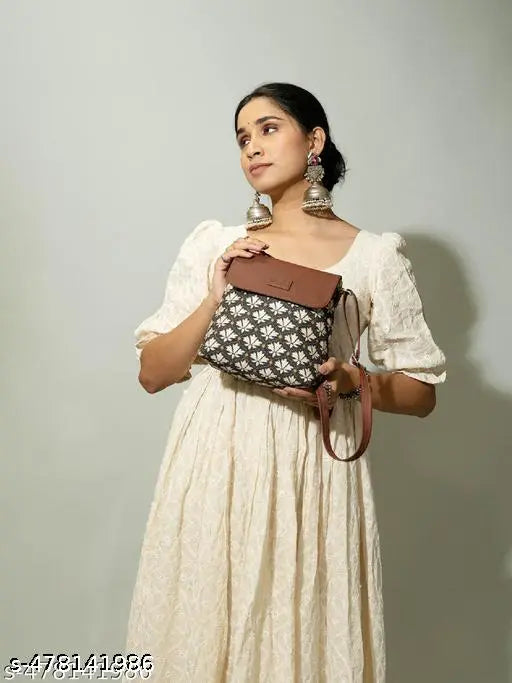 Zouk Bidri Kaiser Flap Sling Bag