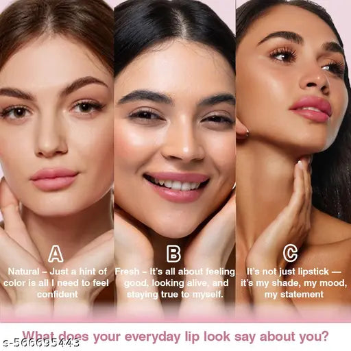 Glamveda Color Changing PH Lipstick | Long-Lasting | Hydrating & Moisturizing | Natural Finish| With Vitamin E, Jojoba Oil & SPF 10 | Long-Lasting & Hydrating Formula | Natural Shade Lipstick for All Skin Tones