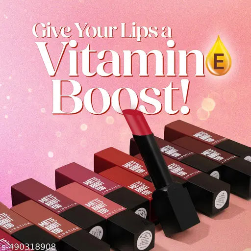 Hilary Rhoda Matte About You Lipstick | Long Lasting & Highly Pigmented Lipstick | Glides Smoothly | Matte Finish | One Stroke Application | Cruelty-Free & Vegan - 3g (Coffee Date - Shade 03)