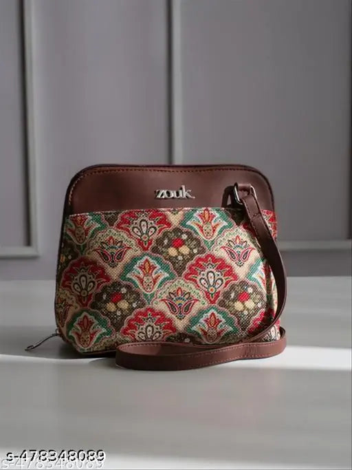 Zouk Mughal Art Multicolor OOO Sling Bag