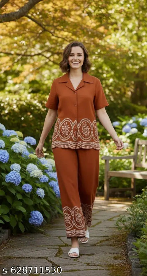 SUVANYAA BEAUTIQUE | Co-Ord Set Collection – Cotton Blend with Embroidery & Viscose Work (M–XXL)