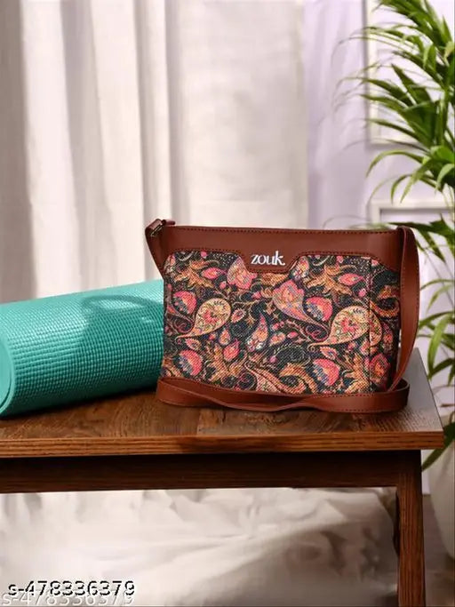 Zouk Paisley Print Harmony Sling Bag